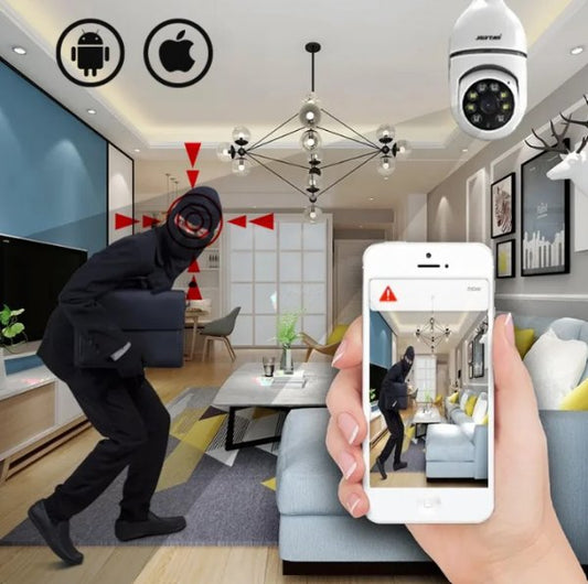 كاميرا المراقبة على شكل مصباح