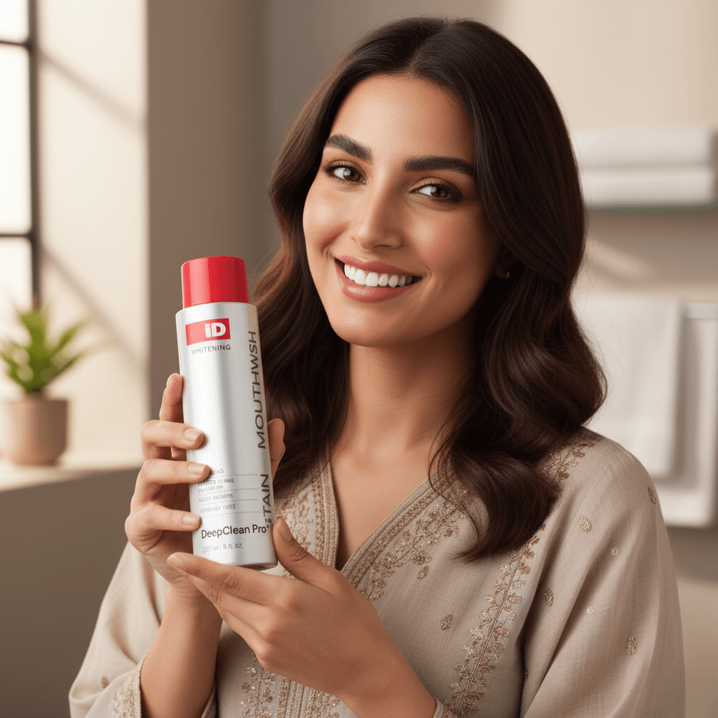 DeepClean Pro™ – سر الابتسامة النظيفة والنفس المنعش الذي لا تستطيع الفرشاة الوصول إليه